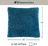 PAVILIA Teal Blue Fluffy Throw Pillow Covers, Set of 2 - Decorative Accent Pillow Cases for Bed Sofa Couch, Soft Faux