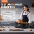 VEVOR Electric Roaster Oven - 20 QT Turkey Roaster with Self-Basting Lid, 1450W, Fits Turkeys Up to 24LBS
