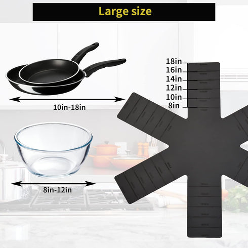 Pot and Pan Protectors for Stacking, 3 Pack Cookware Separators, Anti-Slip Foldable