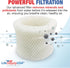 LifeSupplyUSA Humidifier Filter Replacement Wick Filter C for Honeywell Duracraft HC-888 Series