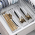 kaileyouxiangongsi Drawer Organizer, Silverware Organizer for Kitchen, Mesh Utensil Drawer Organizer for Spoon, Fork,