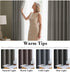 H.VERSAILTEX Linen Blackout Curtain 84 Inches Long, Thermal Insulated Grommet Drapes, Primitive Textured Burlap Effect