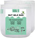 2 Pack XL Nut Milk Bags - 12"x12" Reusable Food Strainers for Almond/Soy Milk, Cold Brew Coffee