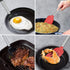 Silicone Spatula and Cooking Spoon Set, 5 Pack Non-Stick Utensils, Heat Resistant with Stainless Steel Handle (Black)