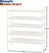 5-Tier SIMPLE HOUSEWARE Shoe Rack Storage Organizer, White