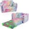 Kids Couch Sofa Toddler Couch Unicorn Glow in the Dark 2-in-1 Foldable