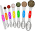 Magnetic Measuring Spoons Set, Wildone Stainless Steel Double Sided Measuring Spoons Set of 7 for Dry and Liquid