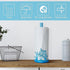 Remerry Turtle Paper Towel Holder Blue Room Decor Wooden Sea Turtle Seaweed Paper Towel Roll Holder Gift Underwater