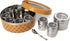 9 1 9 (2.5 22.5cm) dudki in Herbs & Spice | Stainless Steel Handcrafted Spice Box | Masala dabba See through Lid|