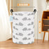 LANGYASHAN Canvas Fabric Storage Bin, Collapsible Organizer Basket for Laundry, Toy, Gift, Bedroom, Nursery (Full Love