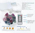 6.5 20 Nature Colorful Fluorite String Lights FT LED String Lights for Bedroom USB/Battery Operated Sea Glass Crystal