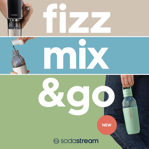 23.7 Oz sodastream Fizz & Go Easy Mix Carbonating Bottle - Storm, Fl