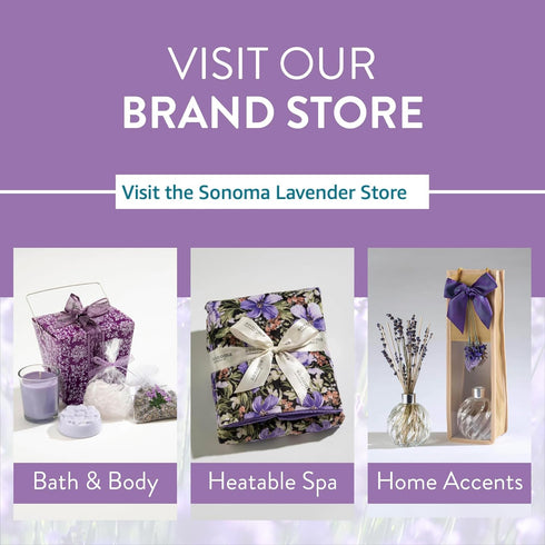 Sonoma Lavender Dried Lavender Sachets by The Yard, Natural Air Freshener for Home, Car, Room, Closet