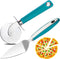 Webake Large Pizza Cutter Wheel Set, Stainless Steel Pie Slicer with Non-slip Green Handle, Ideal for Pizza & Cake