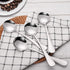 12-Pack Stainless Steel Soup Spoons, Round Cereal Spoon Dinner Spoons Set for Bouillon Dessert Ice Cream