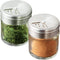 CUSINIUM 2-Pack 1.5oz Glass Spice Shaker with Adjustable Lid