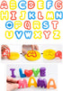 Set (41 Kids Letter Molds Numeral Molds Tools for Preschool cognition Creative Cutting Pieces)