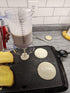 Waffles Batter Dispenser & Waffle Tongs Combo Set, Perfectly Fluffy Waffles, Batter Measuring Separator for Pancakes