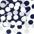 Navy-Blue White-Silver Party Decorations Confetti - 300pcs Glitter Paper Decor for Graduation, Birthday, Wedding, Baby