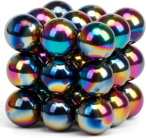LNCOJOLM 30PCS Magnet Rainbow Rock Stone Fidget Toys for Adults, Magnets for Whiteboard