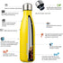 BJPKPK 17oz Insulated Stainless Steel Water Bottles | Sports Water Bottles Keep Cold for 24 Hours (Goldenrod)