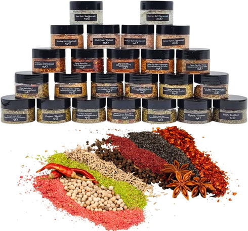TILZ COLLECTION 2025-24 Herbs And Spices Advent Calendar Mini Spice Jars Food Advent Calendar Cooking Kitchen Adult