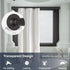 Shower Curtain Rod Holder - Easy Installation - No Drilling Required, Transparent Wall Mount Rod Retainer, Premium Design, 4 Pieces (Rod Not Included)