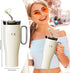 40 oz OTE Tumbler with Handle and Straw Lid, Double Walled Vacuum Stainless Steel Insulated Travel Coffee Mug, BPA