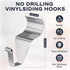 Vinyl Siding Hooks (8 Pack), No Drilling Siding Clips for Hanging Outdoor Decorations and String Lights