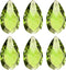 PATIKIL K9 Crystal Pendants Teardrop Beads, 6 Pack 38mm Chandelier Prisms Parts