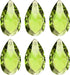 PATIKIL K9 Crystal Pendants Teardrop Beads, 6 Pack 38mm Chandelier Prisms Parts