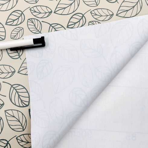 Yifely Leaf Shelving Paper Decorative Self-Adhesive Shelf Liner, 17.7 Inch by 9.8 Feet