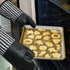 Silicone Oven Mitts - Heat Resistant 932?, Set of 2 Extra Long Kitchen Mittens with Soft Cotton Terry Lining