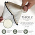 6x7 6-Pack 2-Ply Whiffkitch Dishcloths Dishrags for Kitchen and Household Cleaning Non-Scratch Weave, Rayon Derived