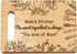 Engraved Wooden Chopping Board Gift for Mom, Kitchen Cutting Board with Warming Words, 28x21.5cm