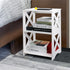 Lechay Slim White Side Table - Perfect for Small Spaces