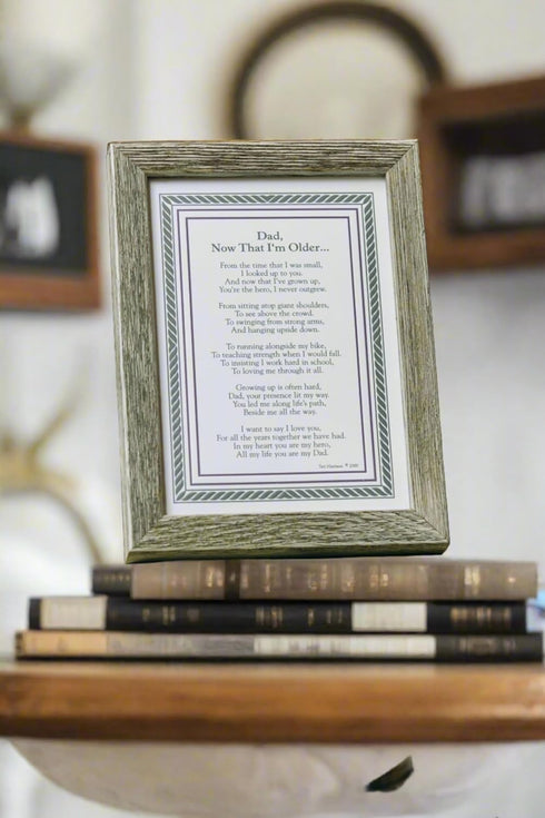 Gift for Dad from Son or Daughter - Dad, Now That I'm Older for Father's Day, Christmas, Birthday