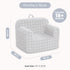 Cozee Delta Children Checkered Chair, Grey