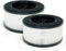 Nispira BS-01 3-In-1 True HEPA Filter Replacement for Slevoo Air Purifier BS-01 | 2 Packs Removes Smoke, Chemical VOCs,