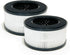 Nispira BS-01 3-In-1 True HEPA Filter Replacement for Slevoo Air Purifier BS-01 | 2 Packs Removes Smoke, Chemical VOCs,