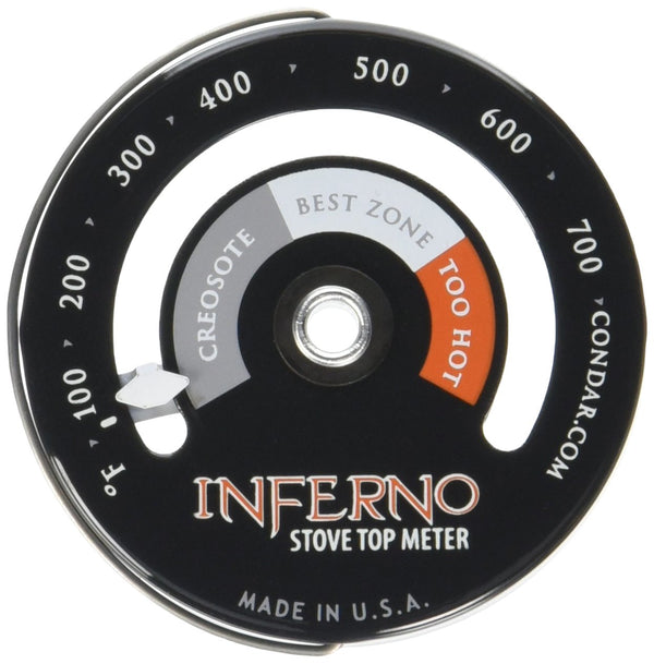 Inferno Stove Top Meter (3-30) Thermometer for Measuring Temperatures