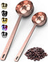Orblue Premium Coffee Scoop Set - Stainless Steel Measuring Tablespoon - 1 Tbsp (15ml) & 2 Tbsp (30ml) - Pack of 2 -