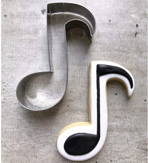 LILIAO Music Note Cookie Cutter - 3.2 x 4.2 inches Stainless Steel Music Biscuit Fondant Cutter