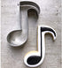 LILIAO Music Note Cookie Cutter - 3.2 x 4.2 inches Stainless Steel Music Biscuit Fondant Cutter