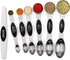 Magnetic Measuring Spoons Set, Stainless Steel with Leveler, Stackable Tablespoon Measure Spoon for Baking, Kitchen