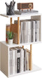 Aibiju Narrow Side Table with Open Storage Shelf, S-Shaped End Table, 3-Tier