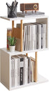 Aibiju Narrow Side Table with Open Storage Shelf, S-Shaped End Table, 3-Tier