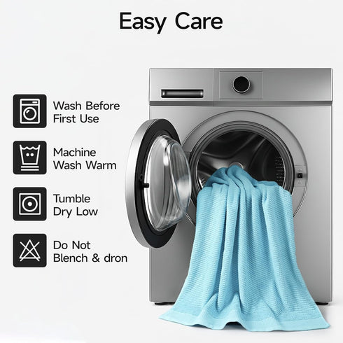 Set 8, 100% Set 2 2 4 REDKISS Luxury Bath Towel of Cotton Bathroom Towels with Bath Towels, Hand Towels, Washcloths