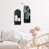 Set 2, Yorkmills Sconces Wall Decor of Wall Candle Holder Rustic Home Decor, Floating Candle Sconces Shelf Black Wall