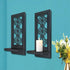 Set 2 Room.(15 x6 ZOLAPI of Candle Sconces, Farmhouse Accent Wall Sconce, Black Candle Holder Wall Decorations for Home